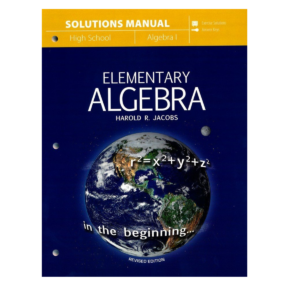 Elk Mountain Learning center is your home for new and used Harold Jacobs' curriculum. Harold Jacobs' Elementary Algebra-Solutions manual comes in Paperback. 
