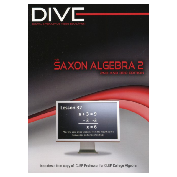 Saxon Math Algebra 1 2nd & 3rd Edition DIVE CD at Elk Mountain Learning