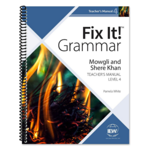 Elk Mountain Learning is your home for new and used IEW curriculum. The Fix It! Grammar: Mowgli and Shere Khan, Teacher's Manual Book Level 4 is available in paperback. 